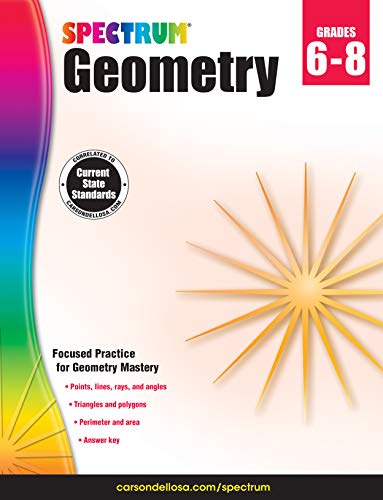 Carson-Dellosa Spectrum Geometry Workbook, Grades 6-8