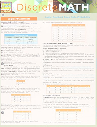 Discrete Mathematics (Quick Study Academic)