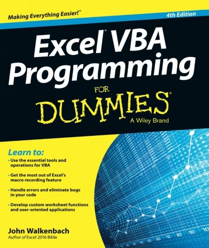 Excel VBA Programming For Dummies