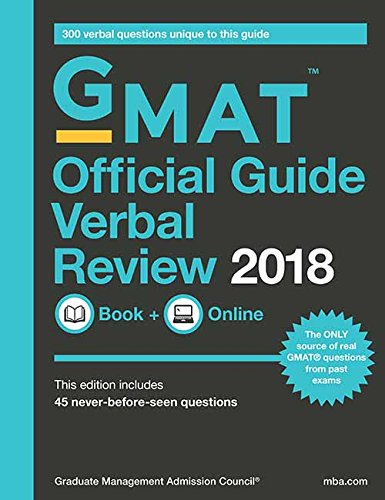GMAT Official Guide 2018 Verbal Review: Book/Online