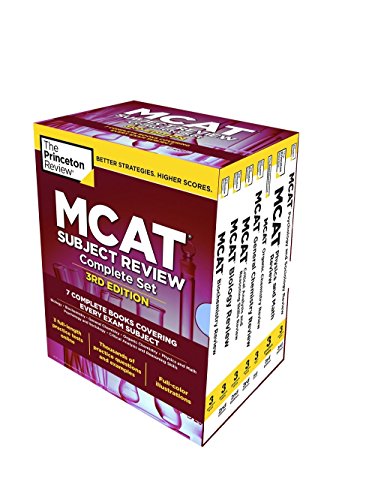 Princeton Review MCAT Subject Review Complete Box Set, 3rd Edition: 7 Complete Books + 3 Online Practice Tests (Graduate School Test Preparation)