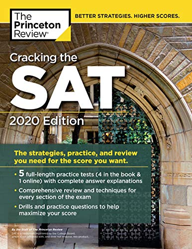 Cracking the SAT with 5 Practice Tests, 2020 Edition (College Test Preparation)