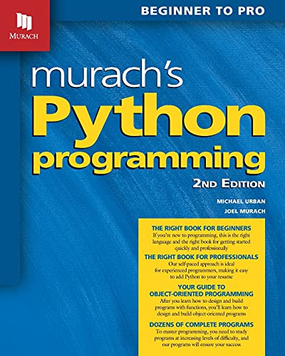 Murach's Python Programming (2nd Edition)