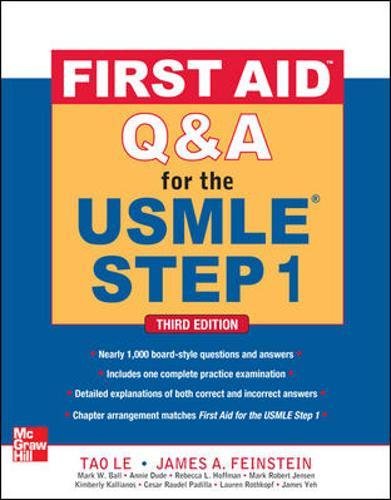 First Aid Q&A for the USMLE Step 1, Third Edition (First Aid USMLE)