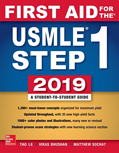 First Aid for the USMLE Step 1 2019,  Twenty-ninth edition