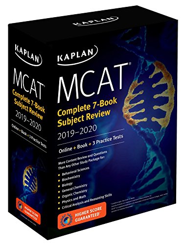 MCAT Complete 7-Book Subject Review 2019-2020: Online + Book + 3 Practice Tests (Kaplan Test Prep)