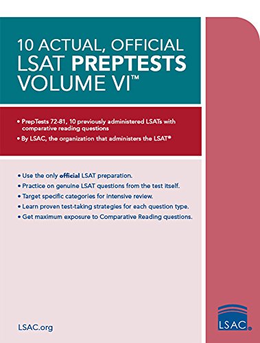 10 Actual, Official LSAT PrepTests Volume VI: (PrepTests 72-81)