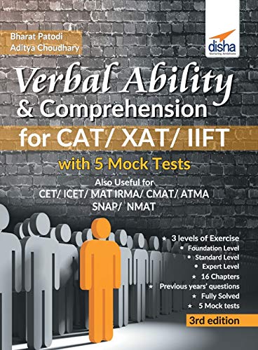 Verbal Ability & Comprehension for CAT/ XAT/ IIFT with 5 Mock Tests 3rd Edition